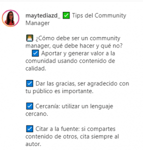 Ejemplo de descripción para Instagram
