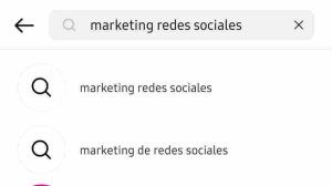 buscador en Instagram